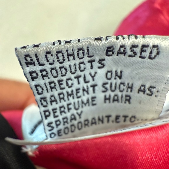 Jovani elegant black strapless maxi dress pink floral beaded split hem SZ 8 - Picture 11 of 14